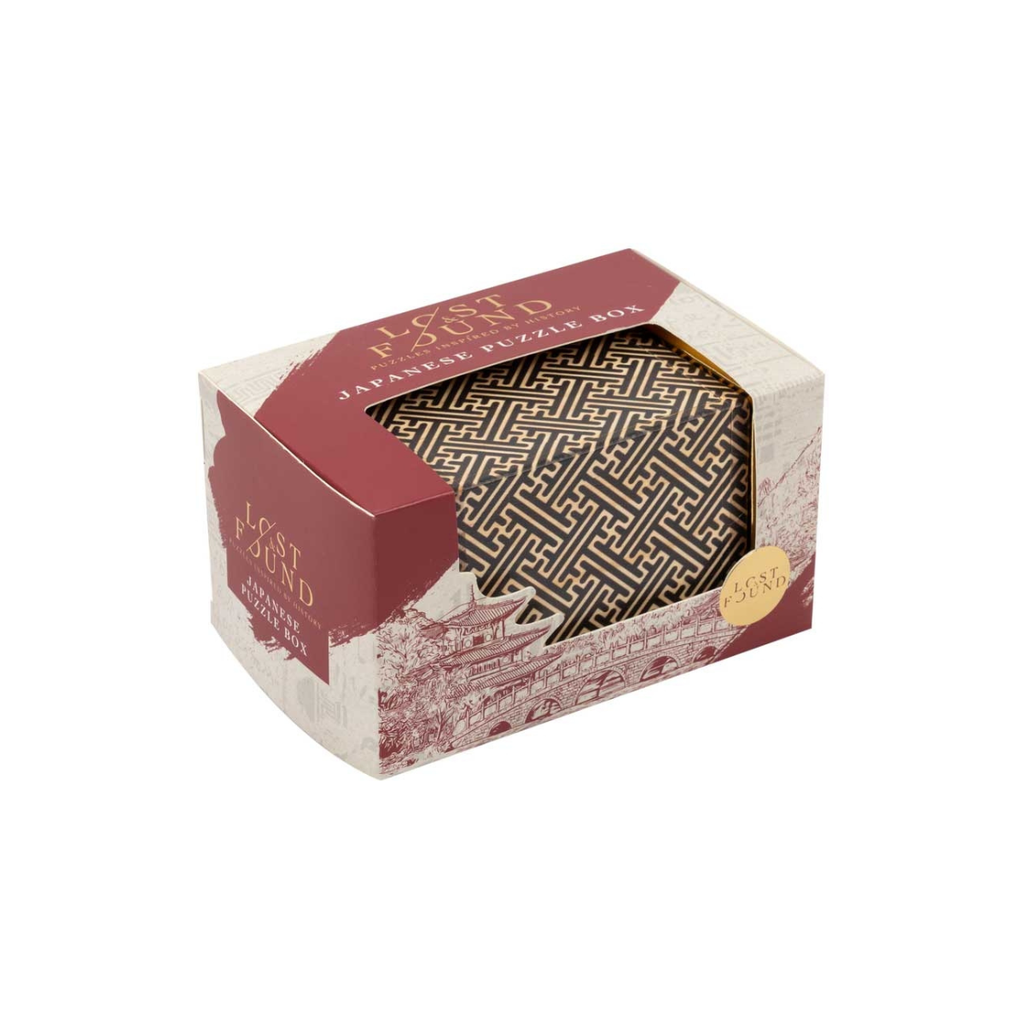 Discover the secret to opening this beautiful wooden Japanese puzzle box. A unique gift for ages 10+ from Professor Puzzle's Lost & Found collection. Free UK delivery on orders over £50.