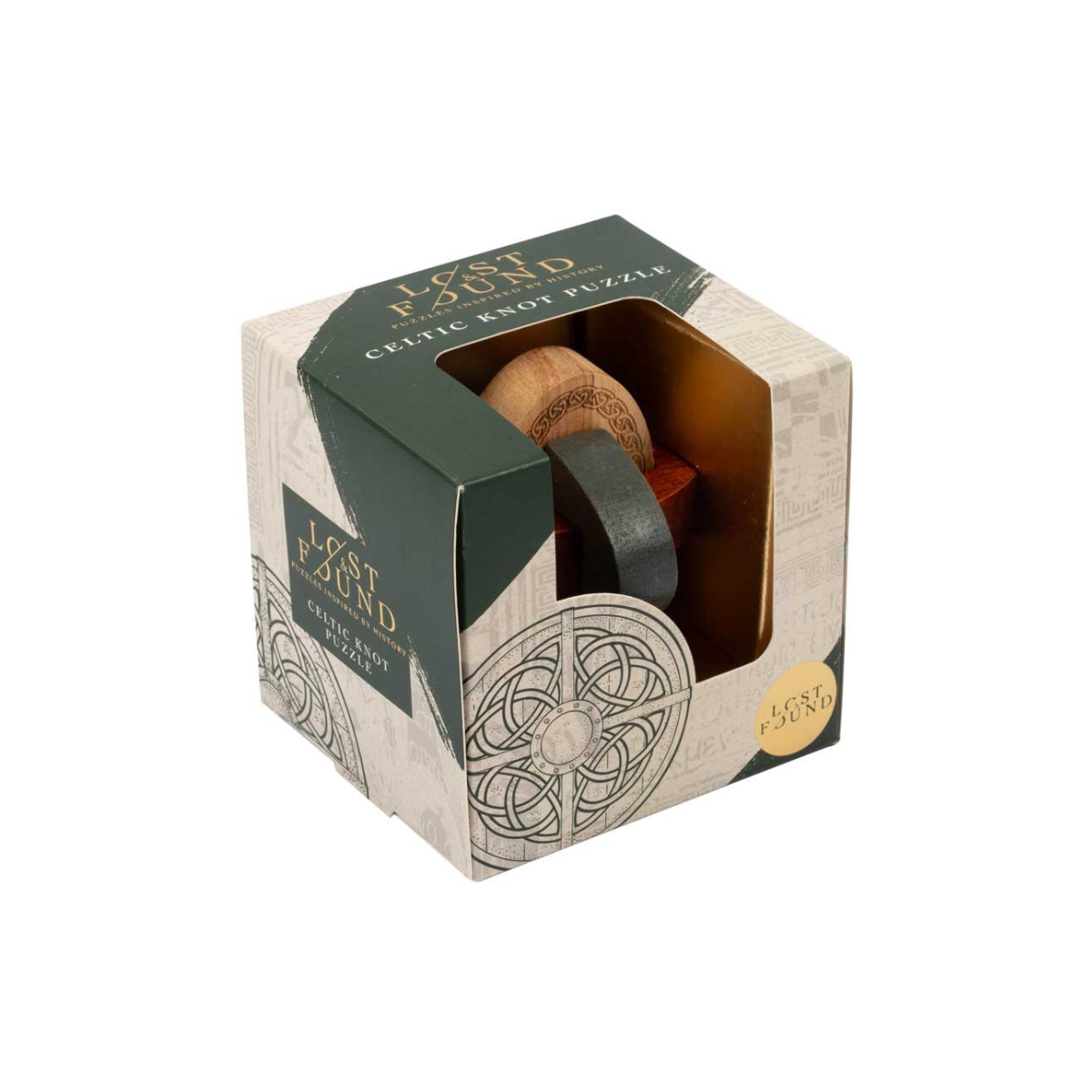 Lost & Found Celtic Knot Wooden 3D Brainteaser Puzzle