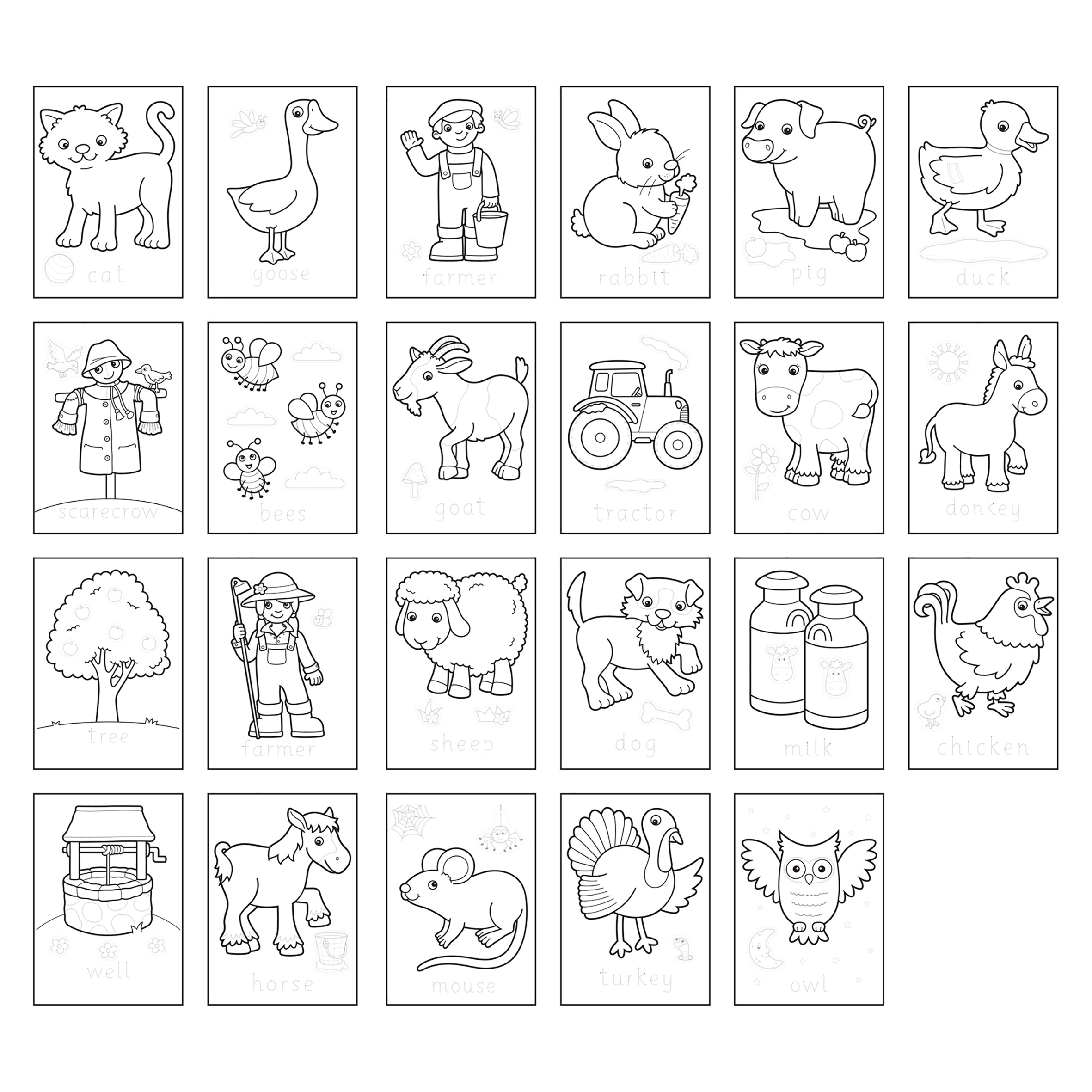 Farmyard - Colouring Activity Book