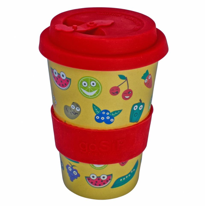 Fruit and Veg GoSip Rice Husk Travel Cup