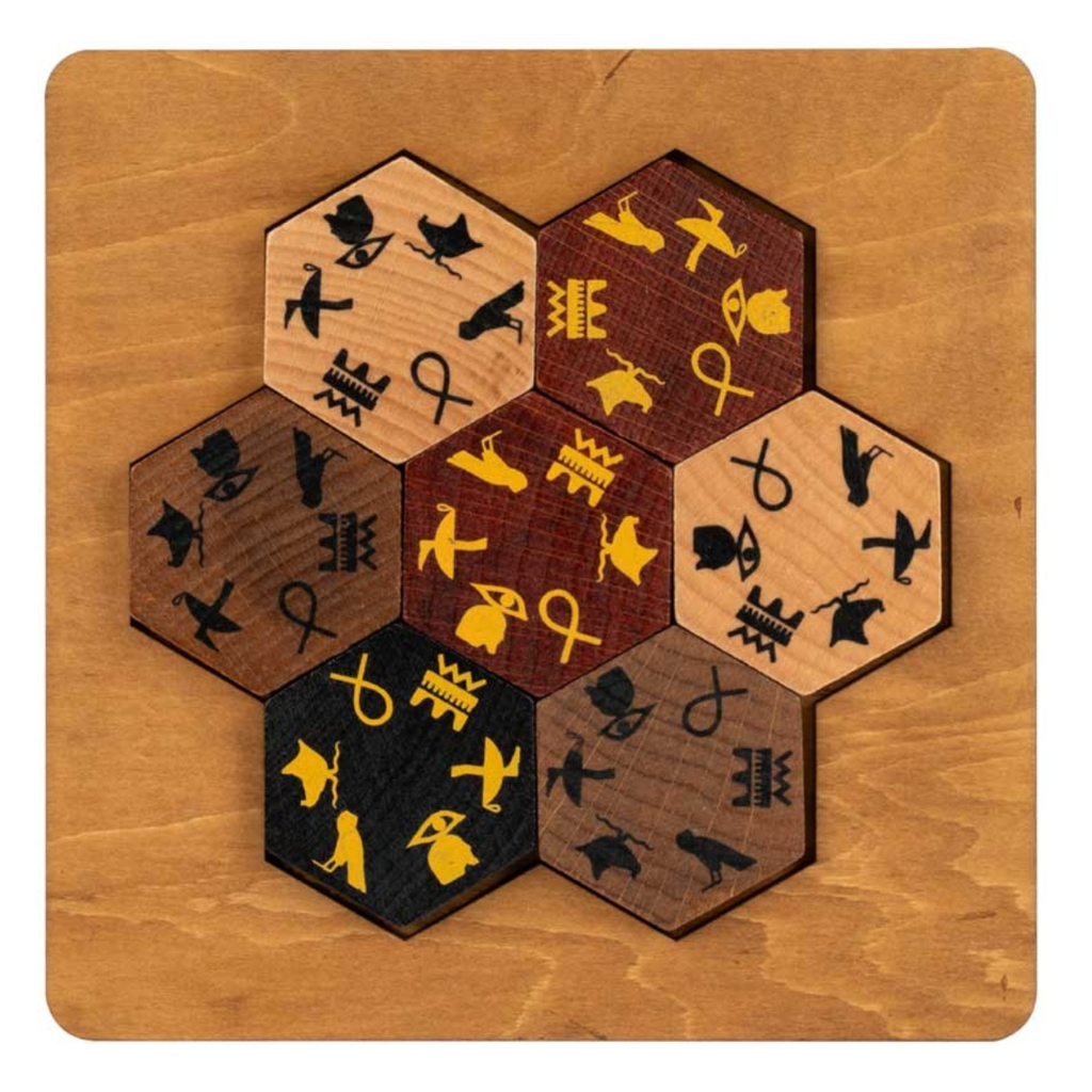 Lost & Found Egyptian Hieroglyph Wooden Logic Puzzle