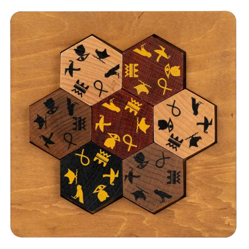 Lost & Found Egyptian Hieroglyph Wooden Logic Puzzle