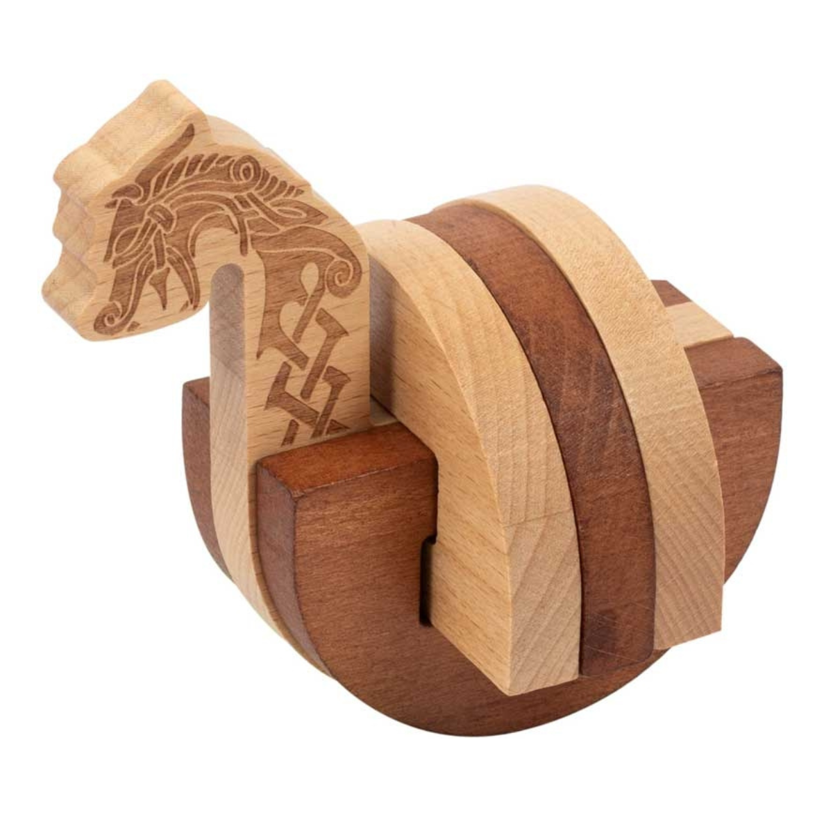 Lost & Found Viking Long Boat 3D Wooden Brainteaser Puzzle