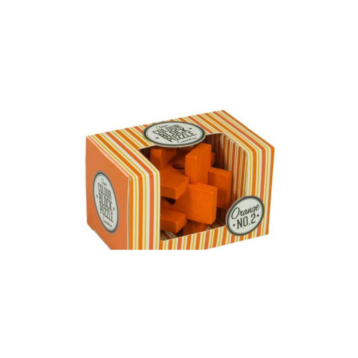 Orange Wooden Colour Block Puzzle