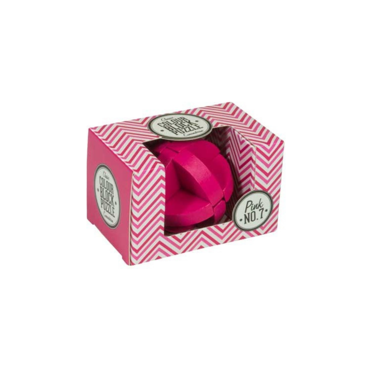 Pink Wooden Colour Block Puzzle