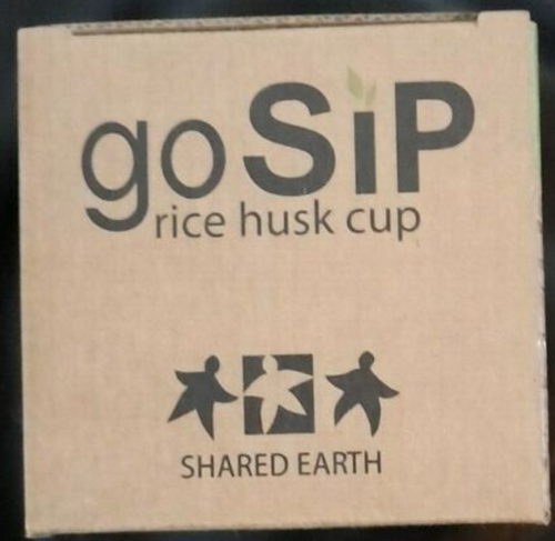 Charcoal GoSip Rice Husk Travel Cup