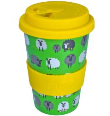 Sheep GoSip Rice Husk Travel Cup