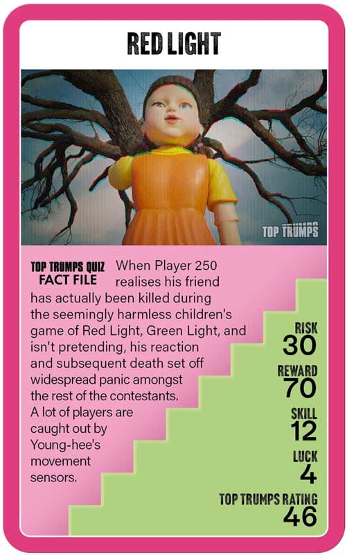 Squid Game Limited Edition Top Trumps