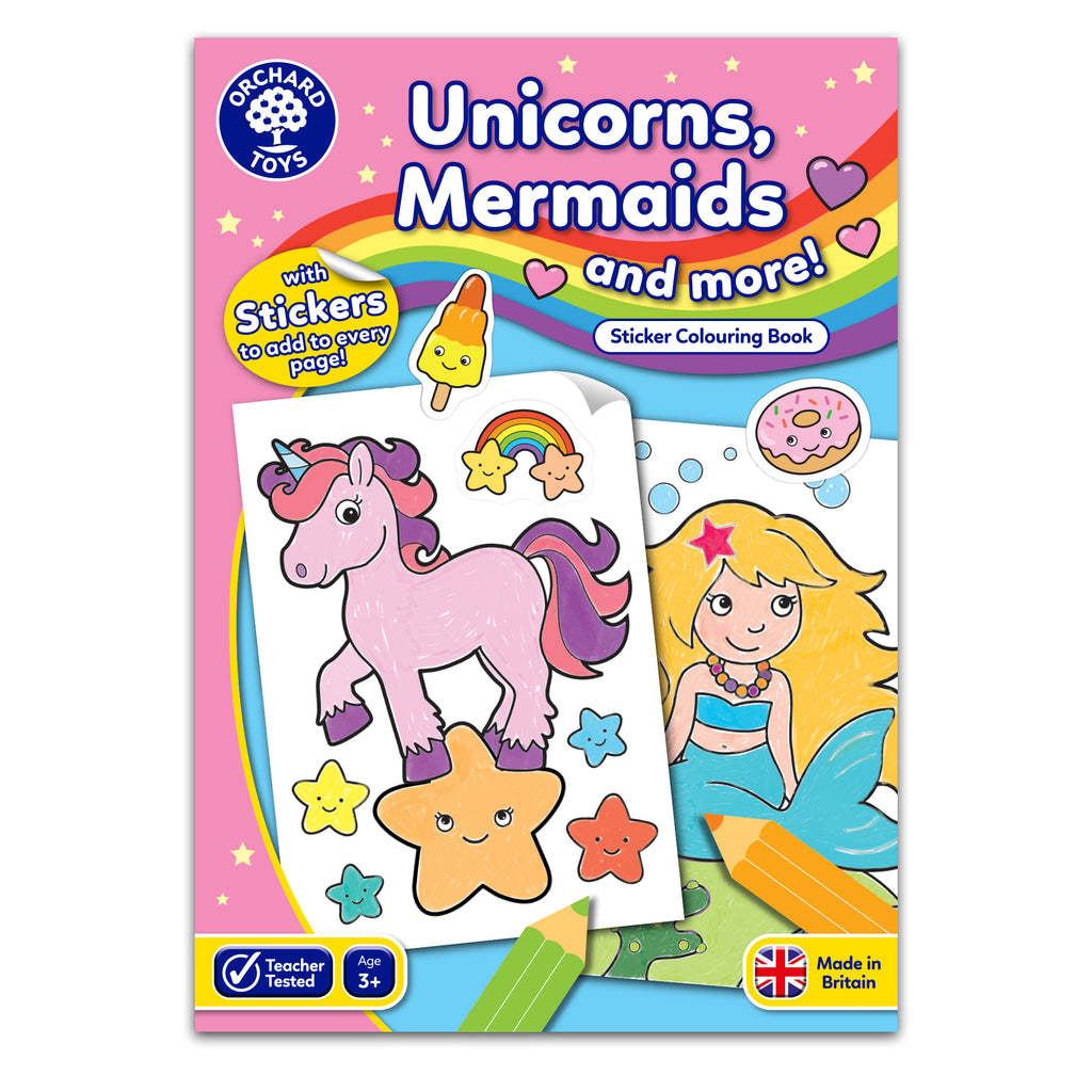 Unicorns, Mermaids and more! - Colouring Activity Book