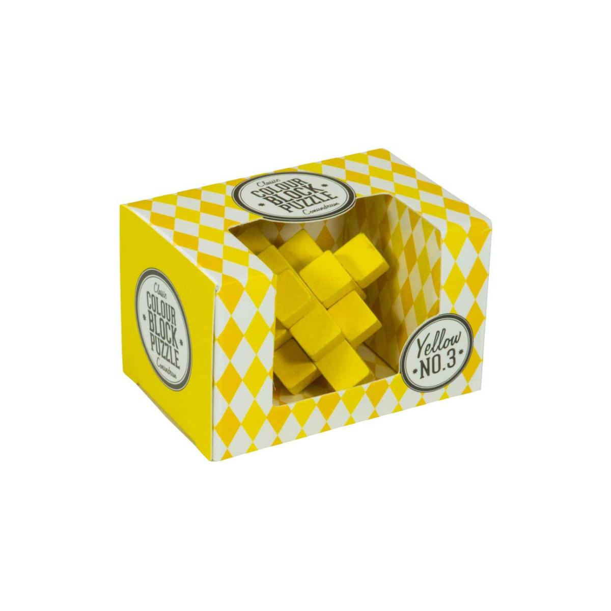 Yellow Wooden Colour Block Puzzle