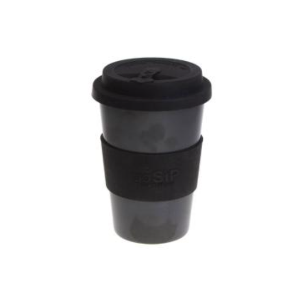 Charcoal GoSip Rice Husk Travel Cup