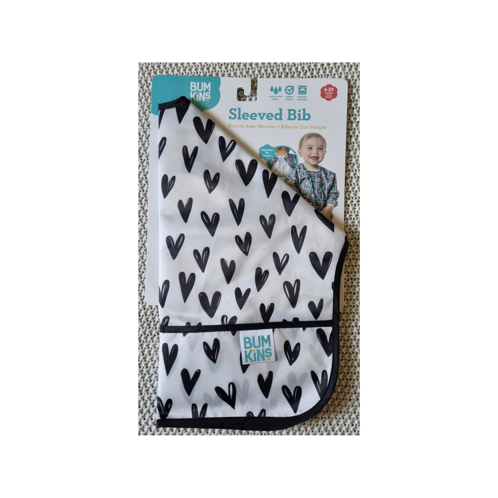 Hearts Bumkins Sleeved Bib (Single)