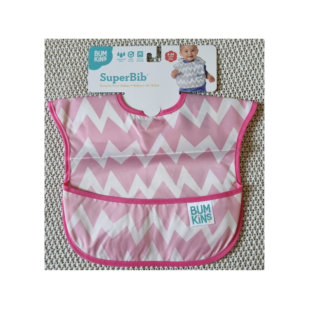Pink Chevron Bumkins Superbib (single)