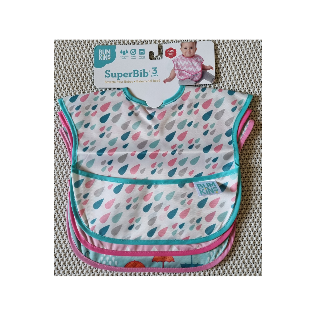 Raindrops Bumkins Superbib (3 pack)