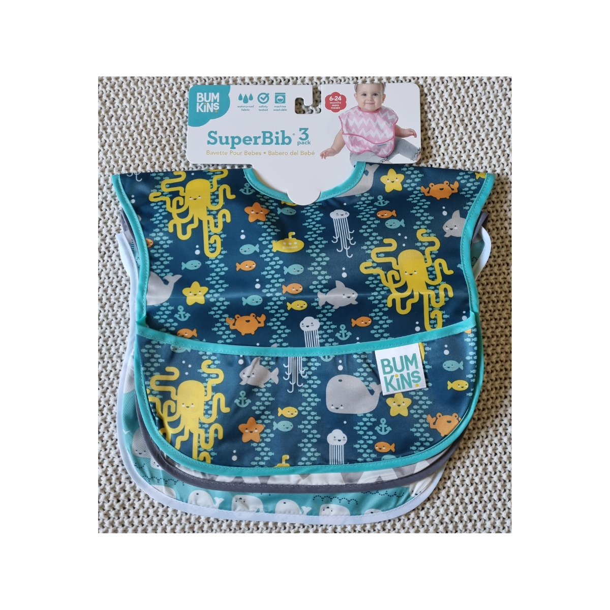 Sea Friends Bumkins Superbib (3 pack)